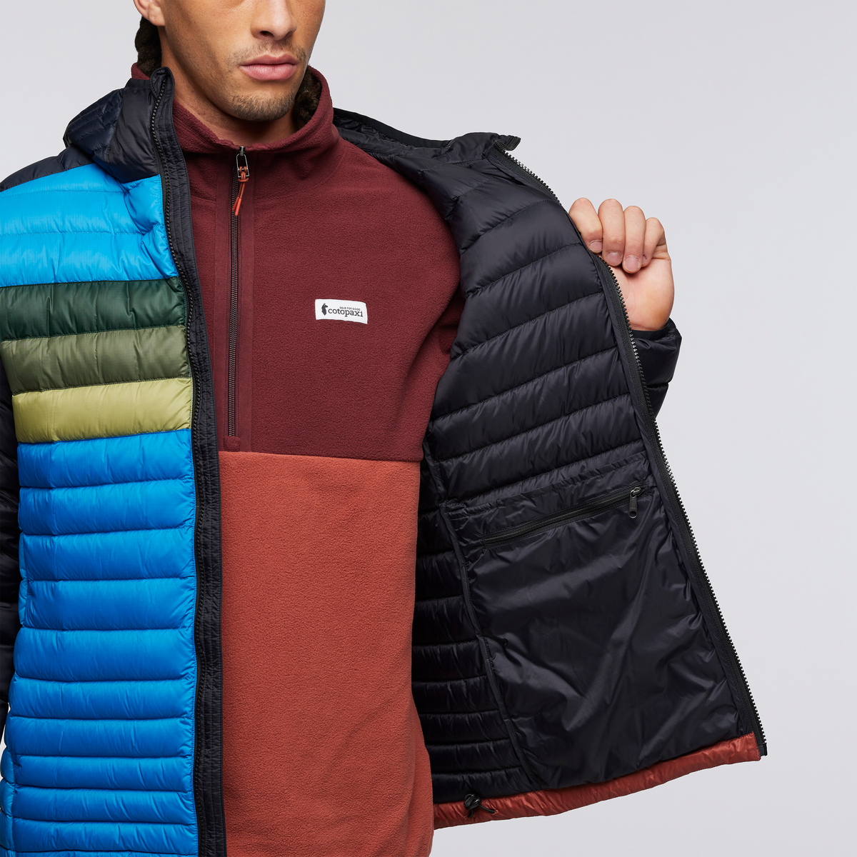 Funky Fuego Down Hooded Jacket - Men's