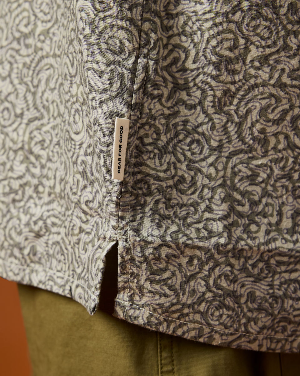 Afuera Button Up Shirt - Print - Men's
