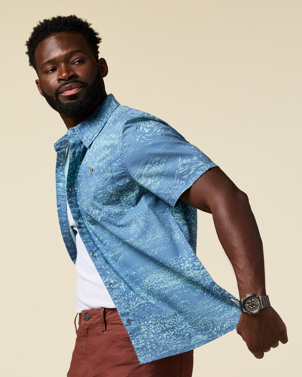 Estival Button Up Shirt - Print - Men's