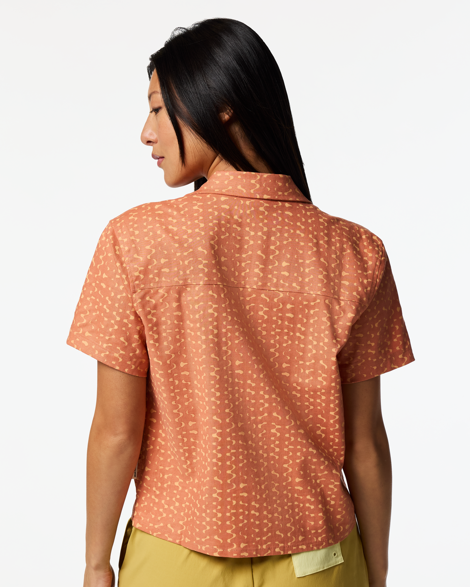 Afuera Button Up Shirt - Print - Women's